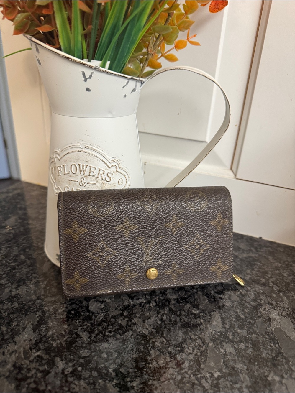 Louis Vuitton Brown Monogram Canvas Snap Wallet